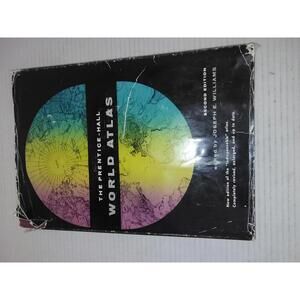 1963 WORLD ATLAS, Hardback - 2nd Edition with COLOR MAPS ~ Prentice Hall